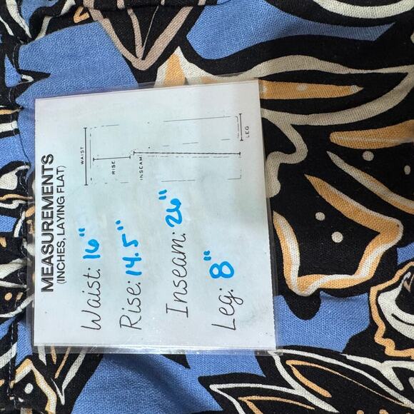 Anthropologie x Calligraphie blue print linen size large - Picture 8 of 8